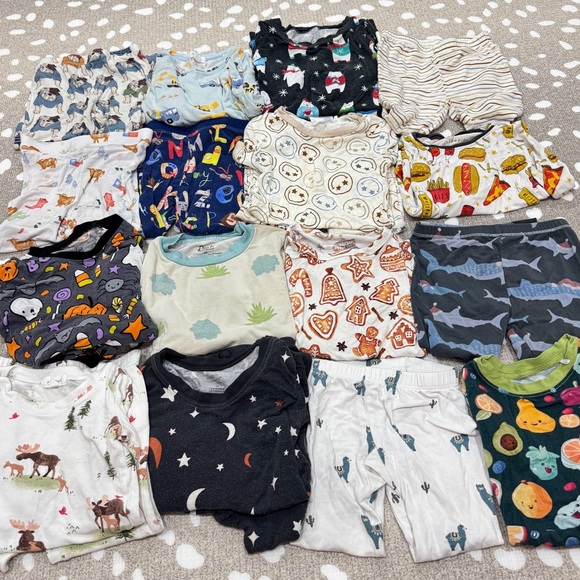 Little Sleepies Other - Lot of 20+ Bamboo Pajamas set long sleeve tee pants toddler baby boy kyte angel